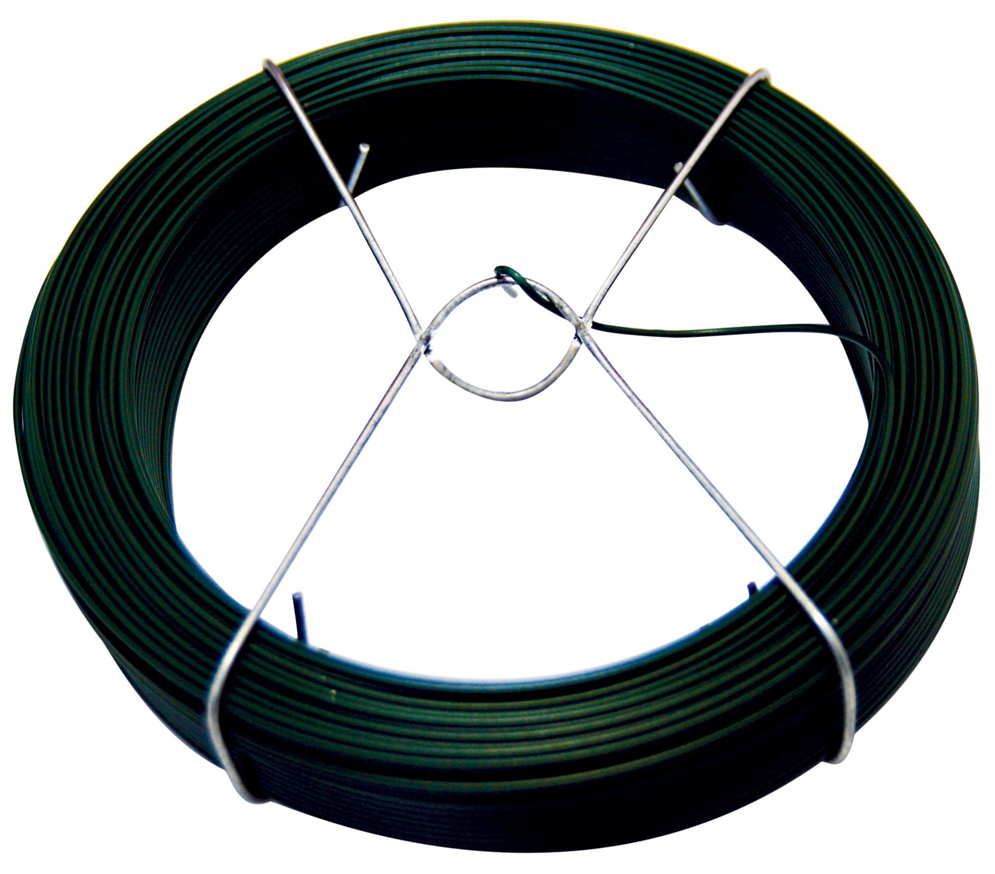 Plasticized iron wire