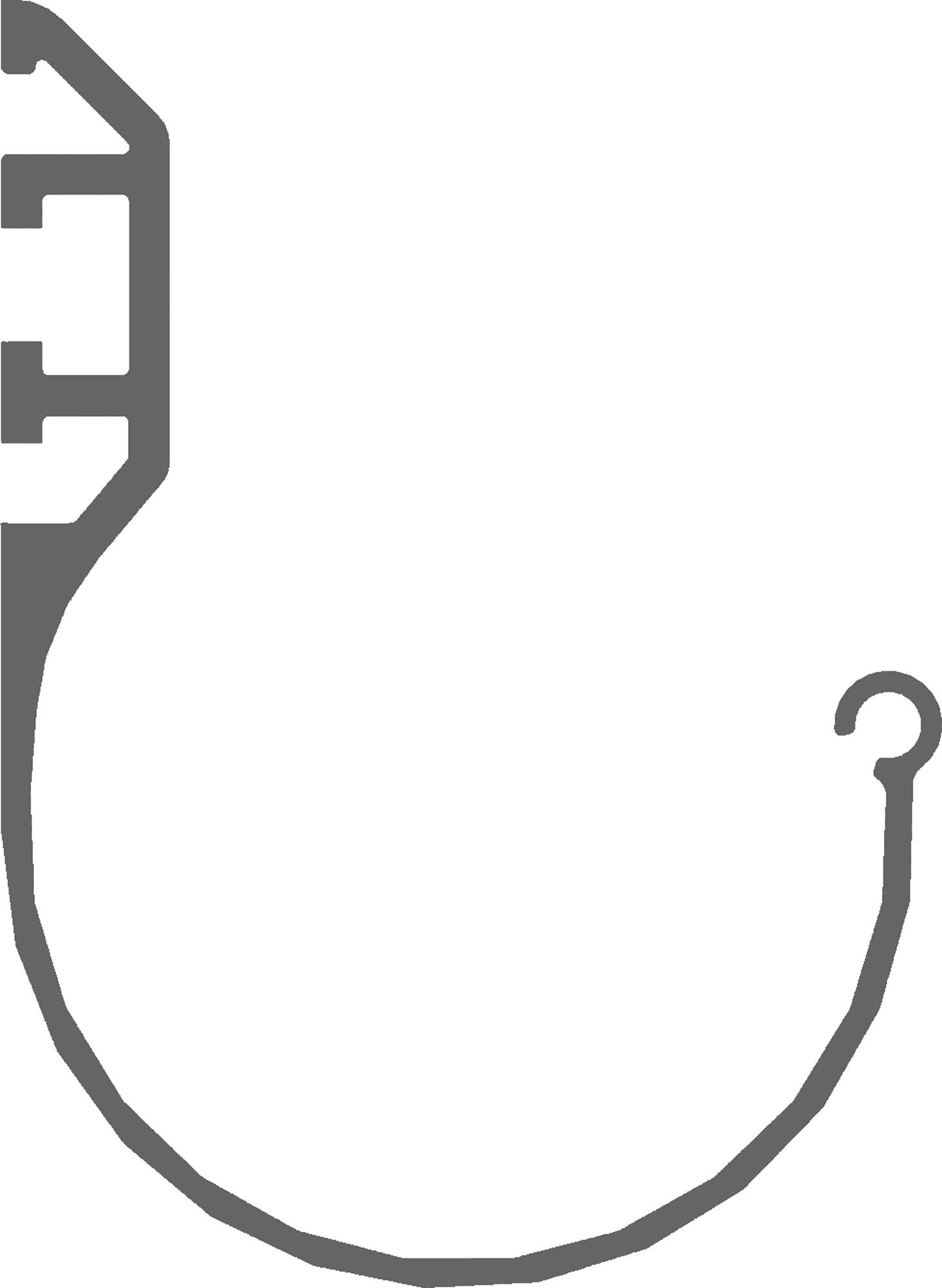 Polyethylene tensioning aluminum profile for ‘copri/scopri’
